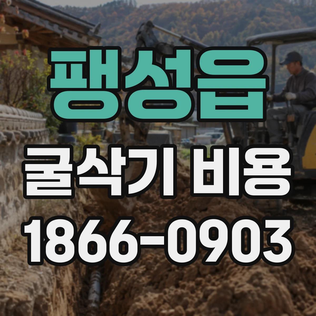 팽성읍 굴삭기 비용