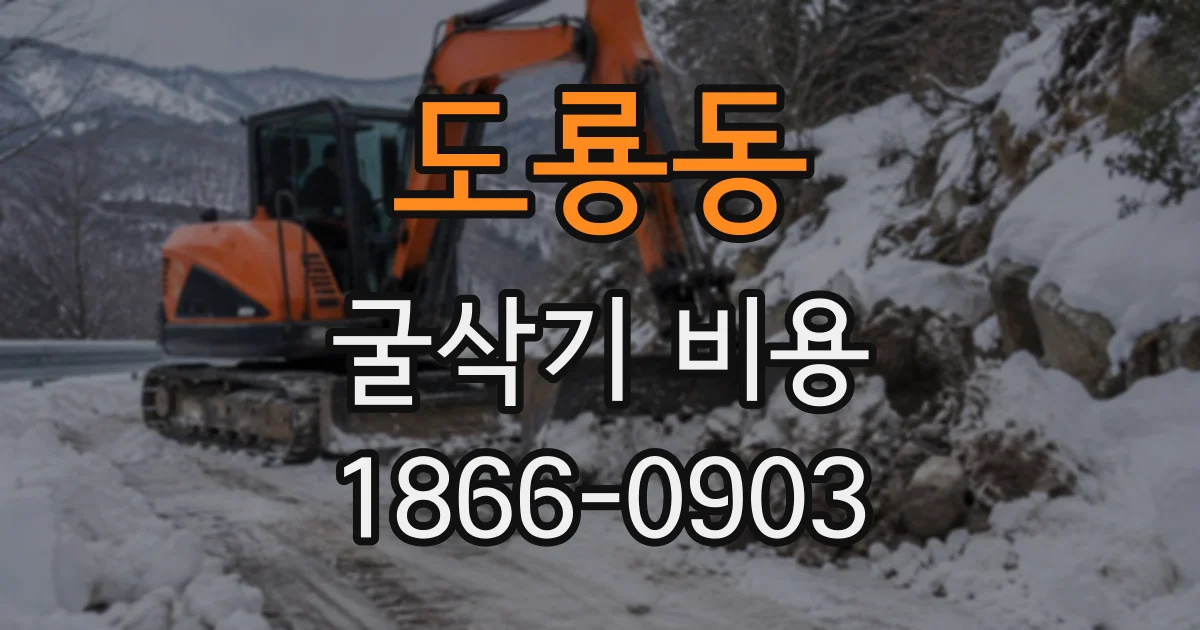 도룡동 굴삭기비용
