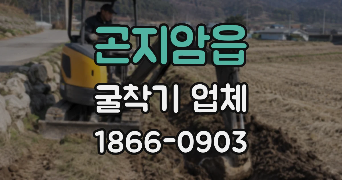 곤지암읍 굴착기 업체