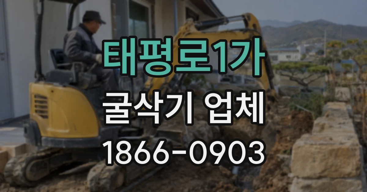 태평로1가 굴삭기 업체