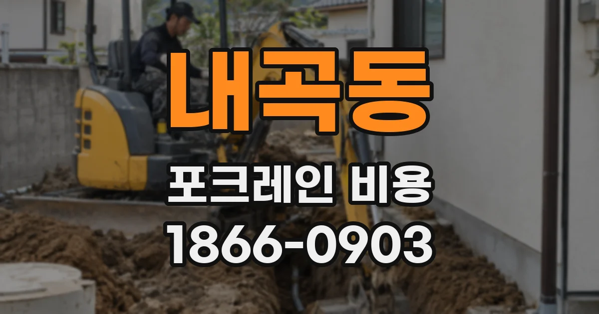 내곡동 포크레인 비용