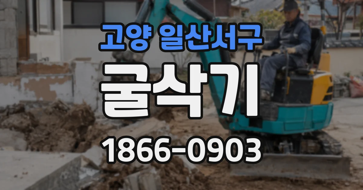 고양 일산서구 굴삭기