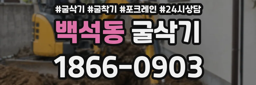 백석동 굴삭기