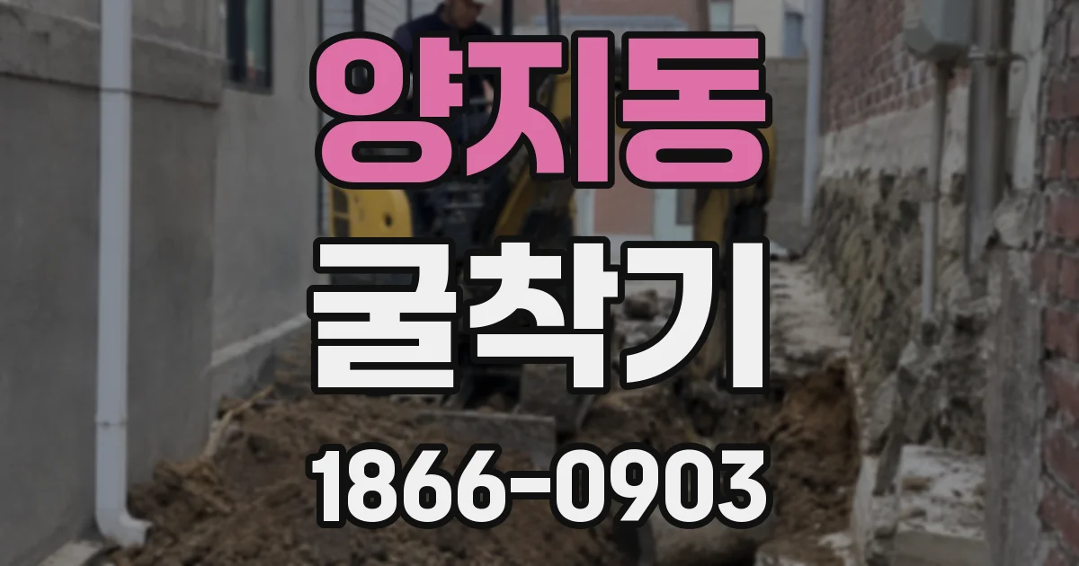 양지동 굴착기