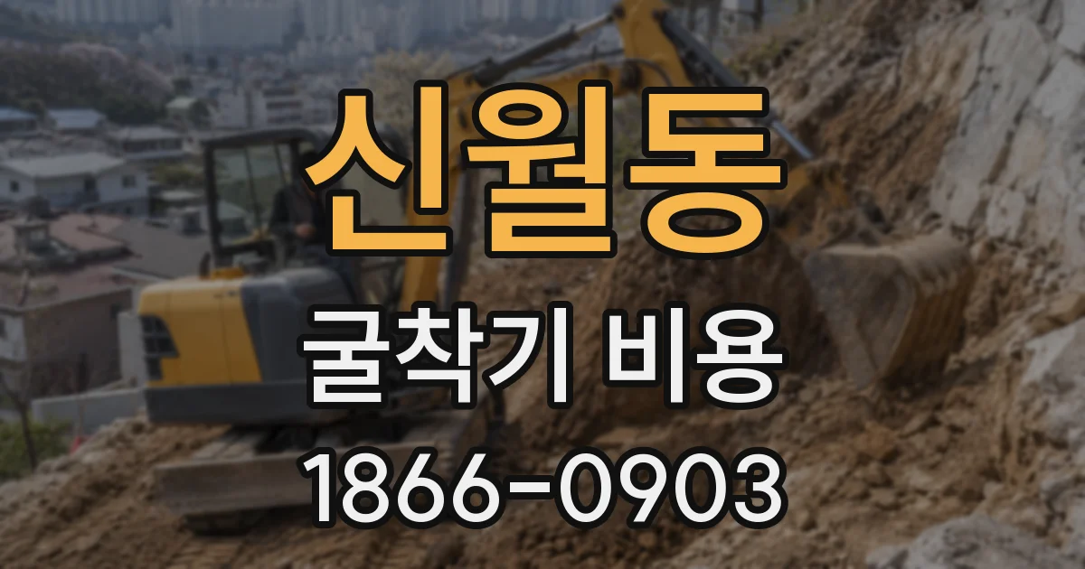 신월동 굴착기 비용