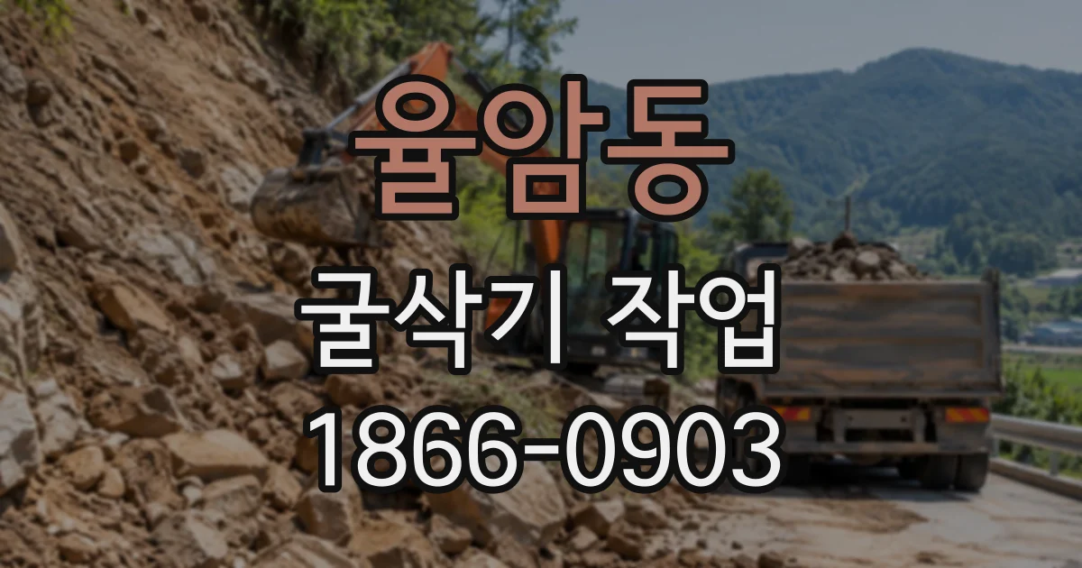 율암동 굴삭기작업