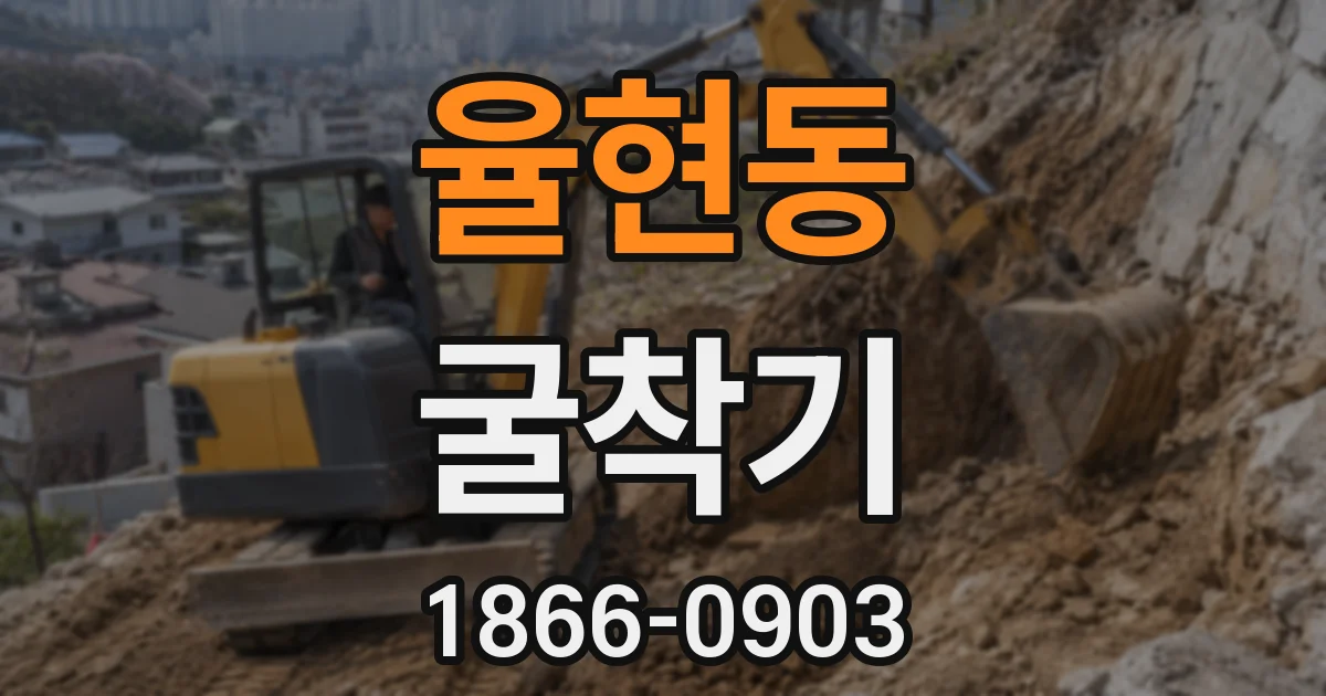 율현동 굴착기
