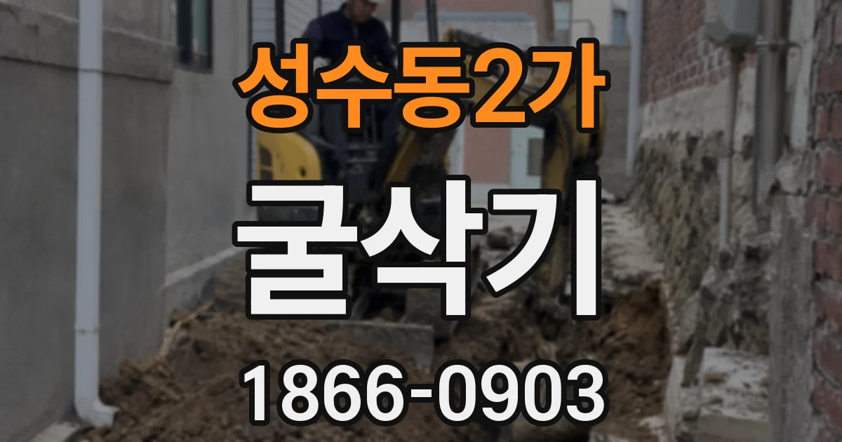 성수동2가 굴삭기