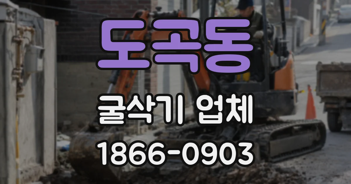 도곡동 굴삭기 업체
