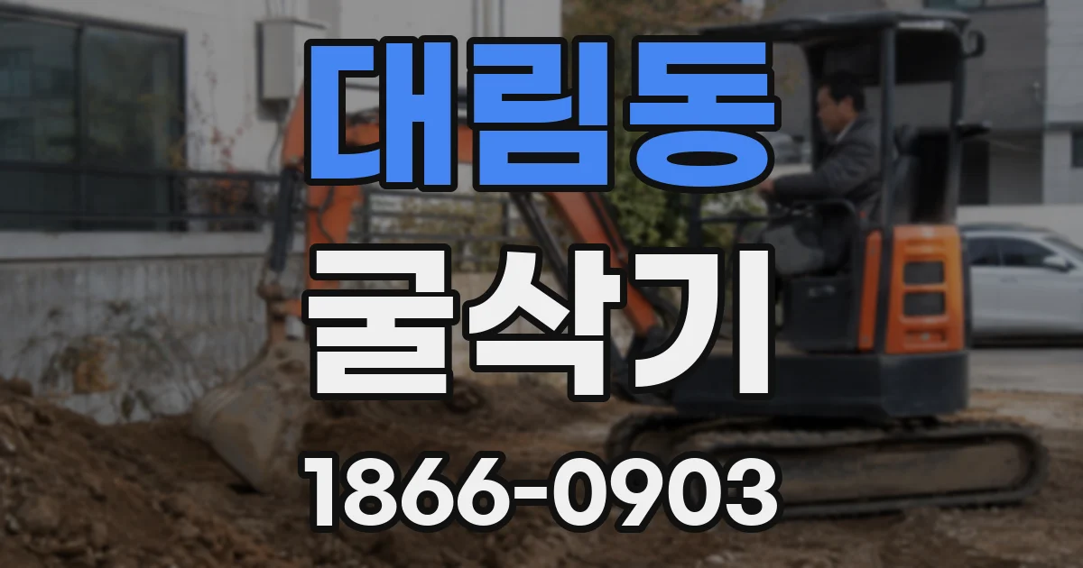 대림동 굴삭기