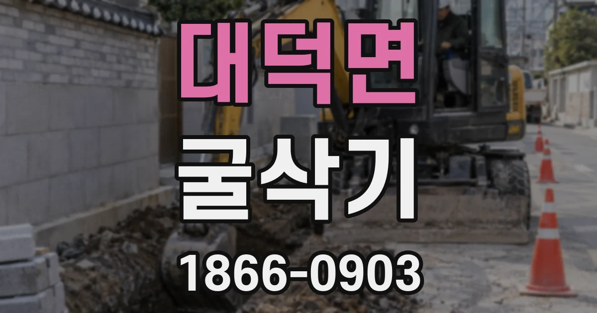 대덕면 굴삭기