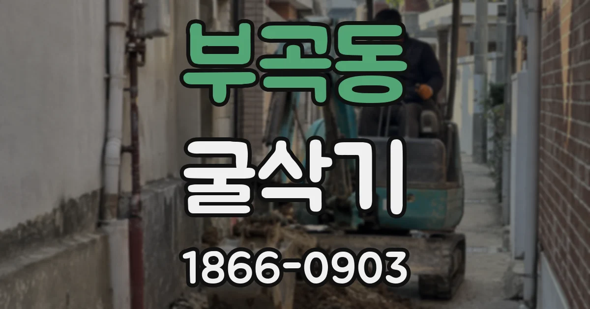 부곡동 굴삭기