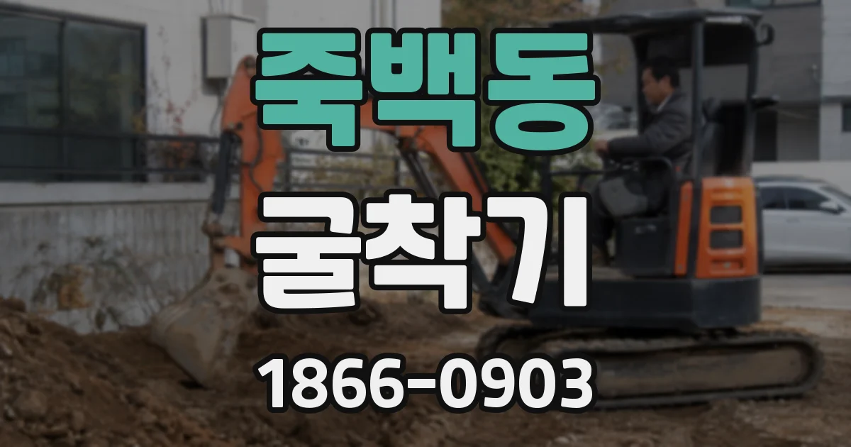 죽백동 굴착기