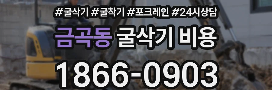 금곡동 굴삭기 비용