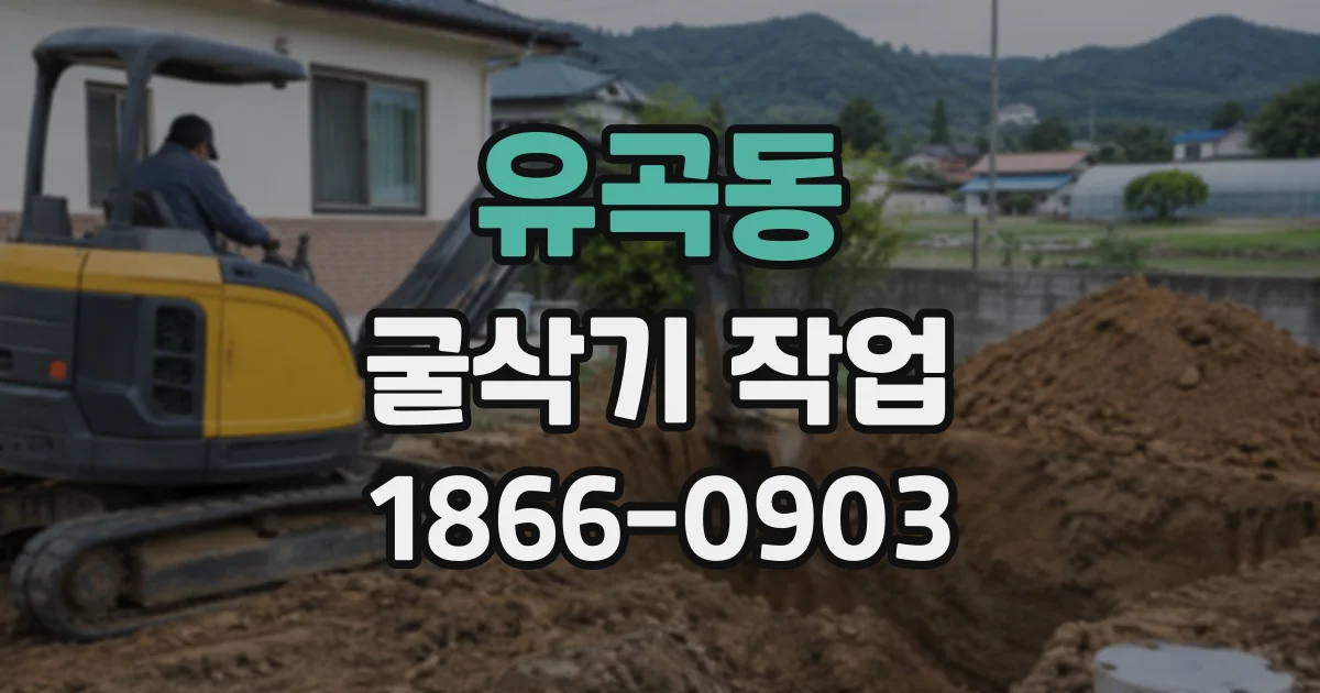 유곡동 굴삭기작업
