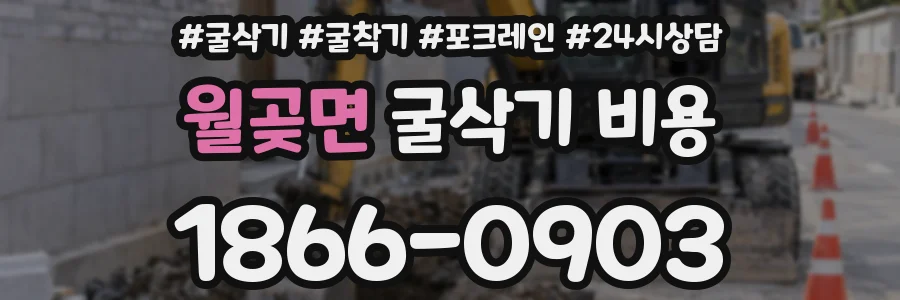 월곶면 굴삭기 비용
