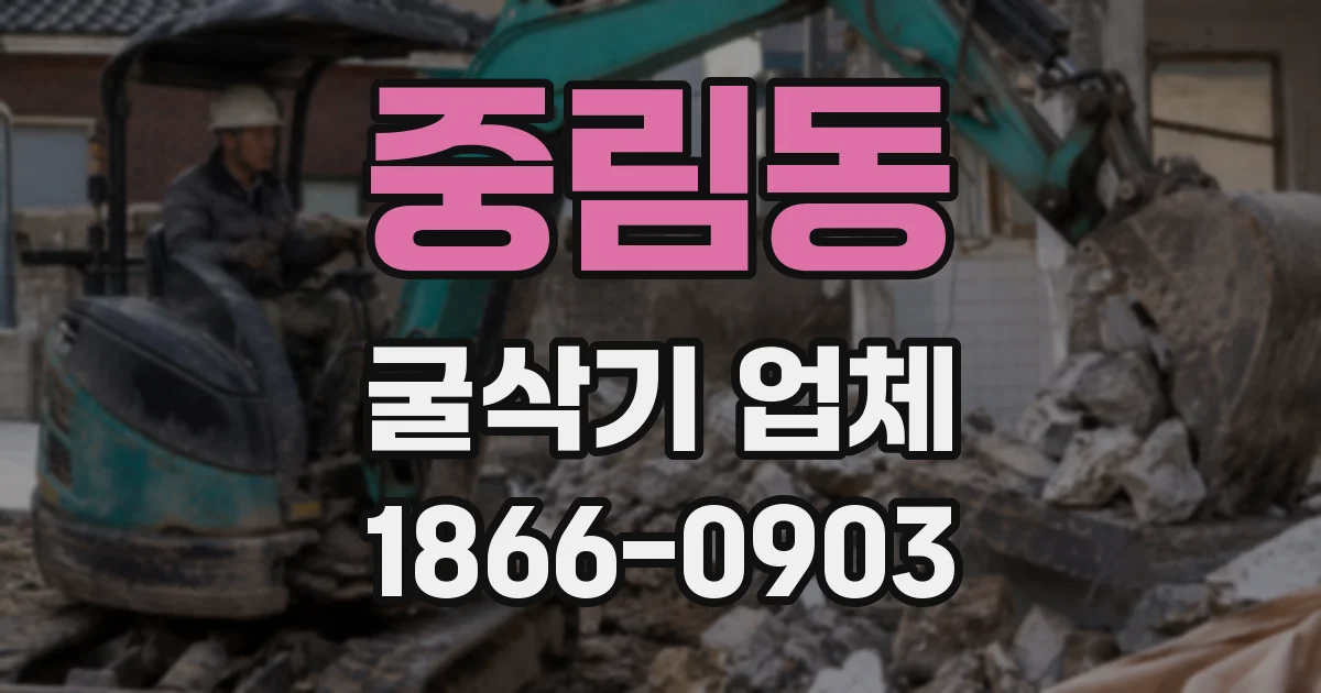중림동 굴삭기 업체