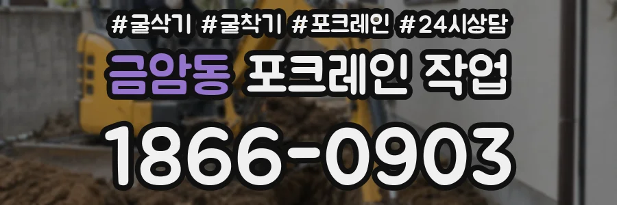 금암동 포크레인 작업