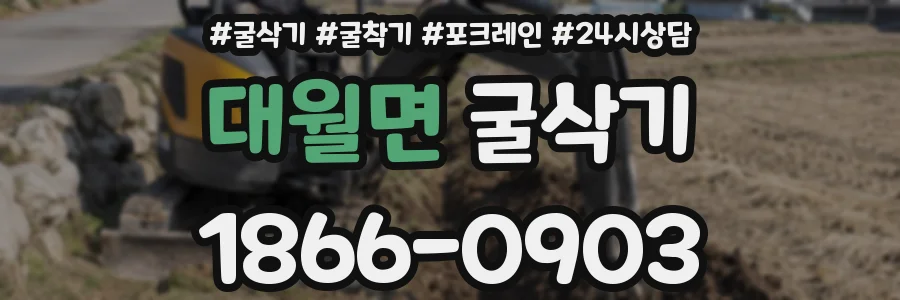 대월면 굴삭기