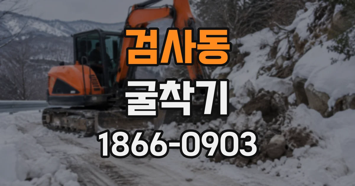 검사동 굴착기