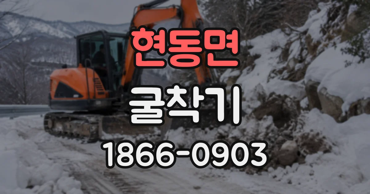 현동면 굴착기