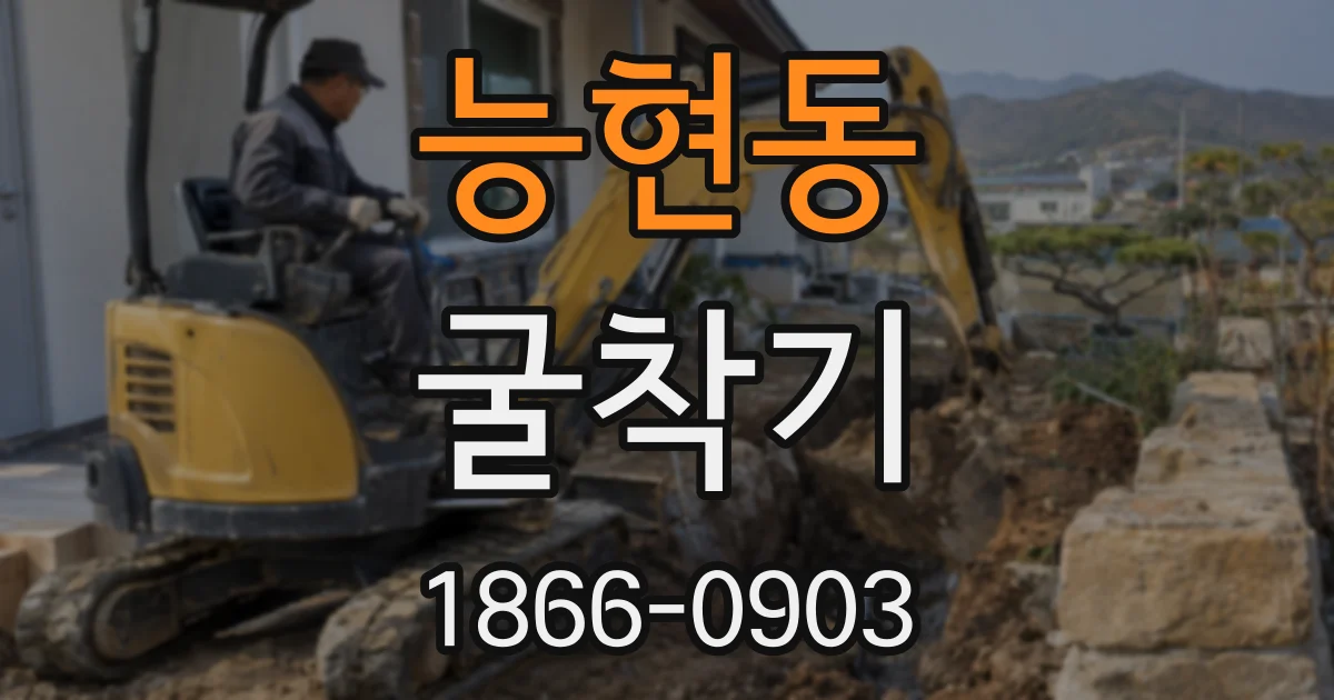 능현동 굴착기