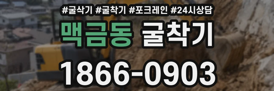 맥금동 굴착기