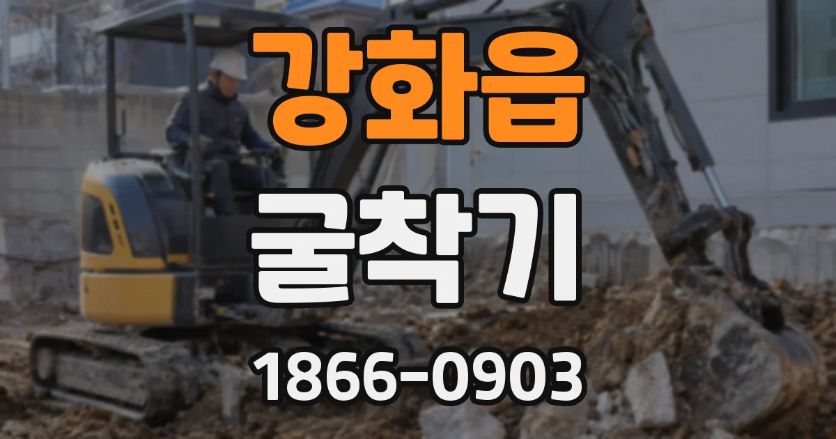 강화읍 굴착기