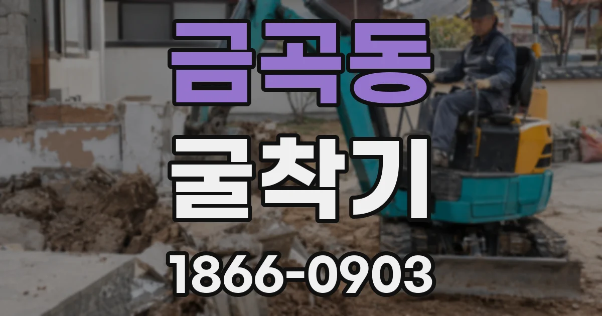 금곡동 굴착기