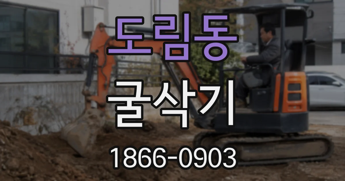 도림동 굴삭기