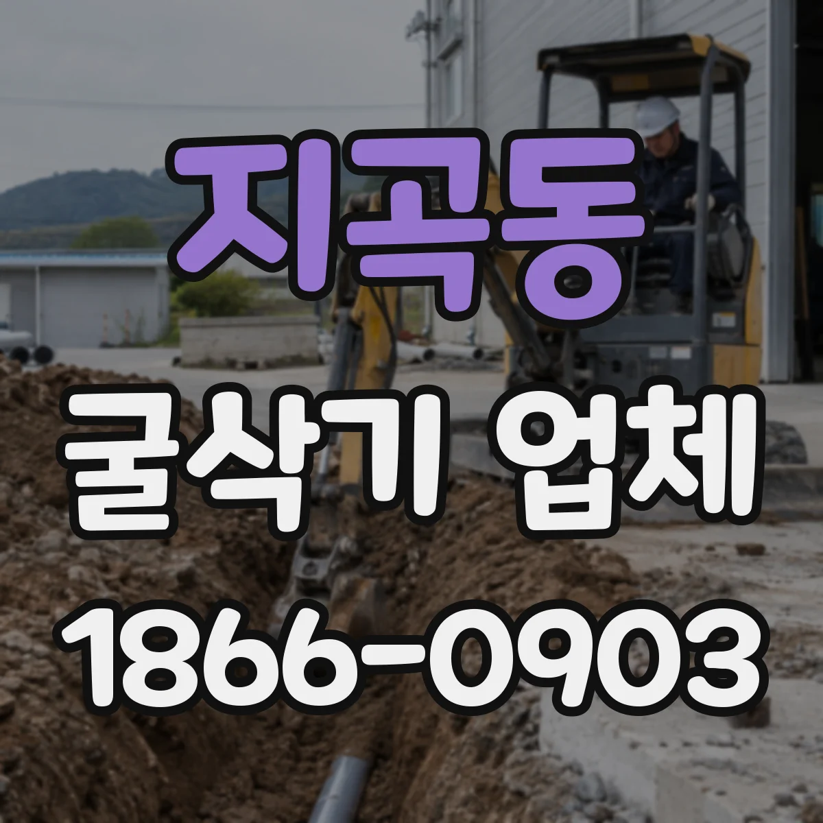 지곡동 굴삭기 업체