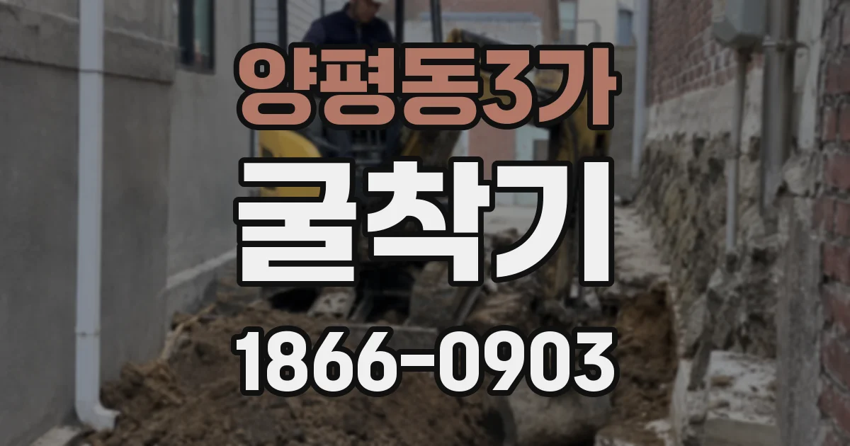 양평동3가 굴착기