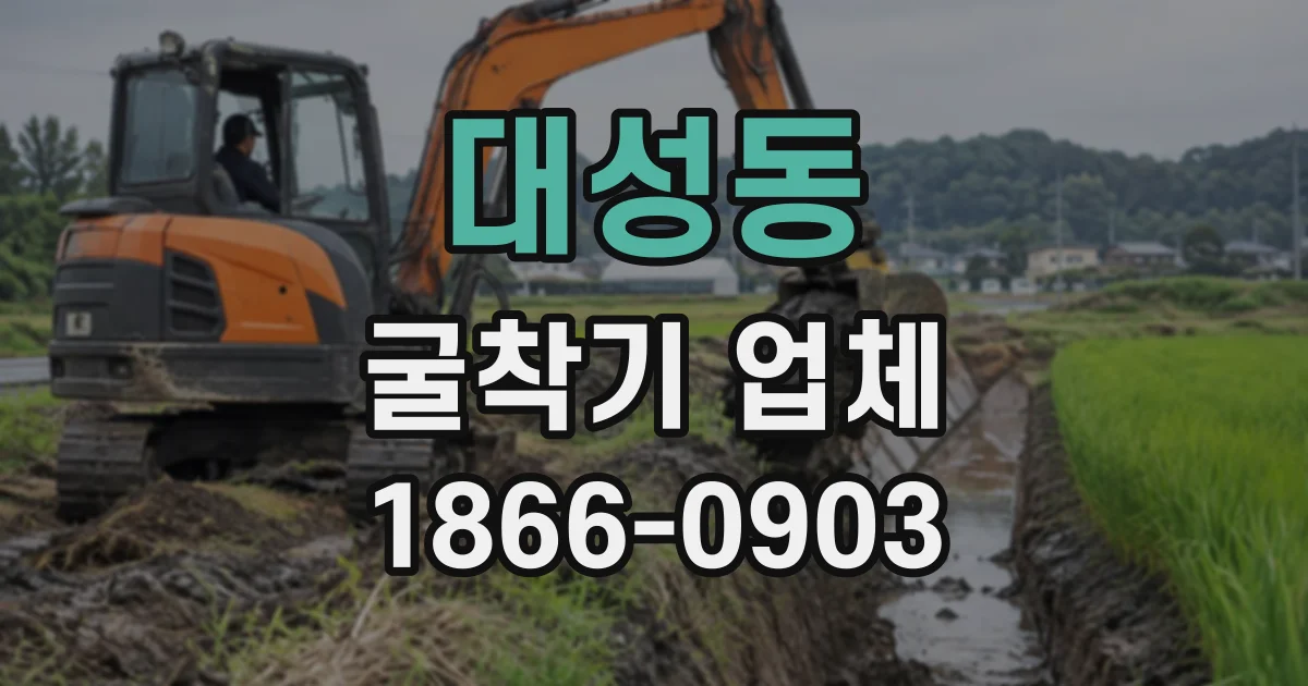 대성동 굴착기업체