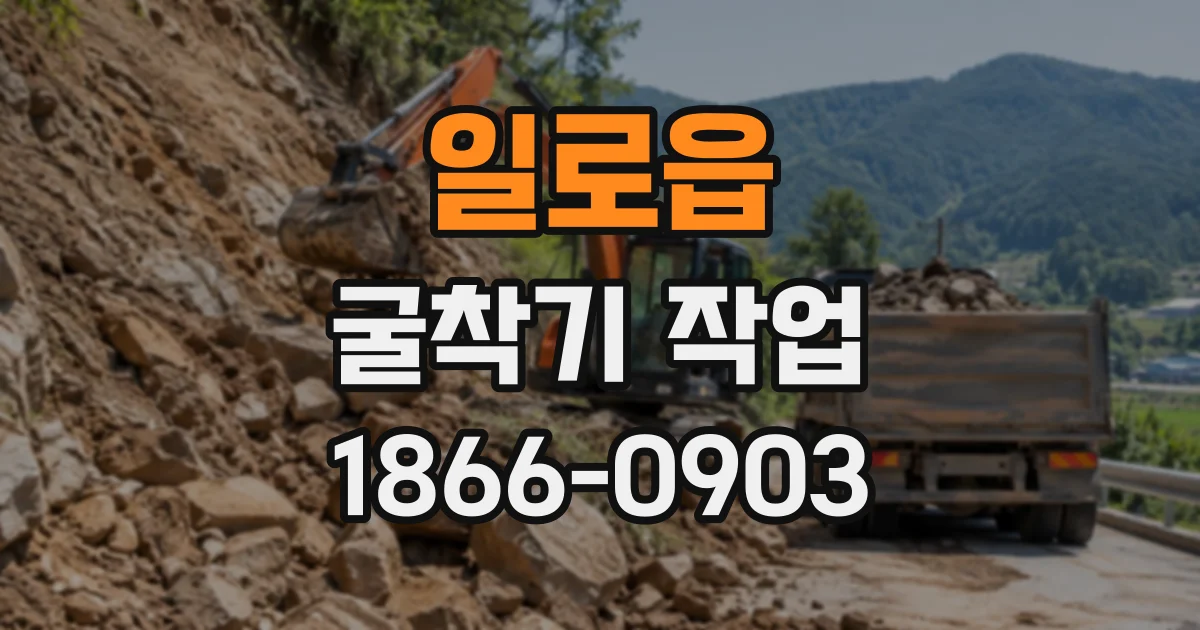 일로읍 굴착기작업