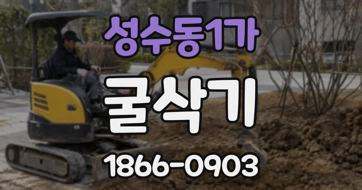 성수동1가 굴삭기