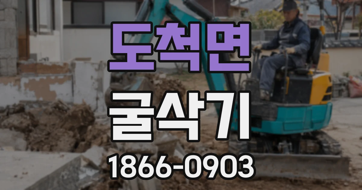 도척면 굴삭기
