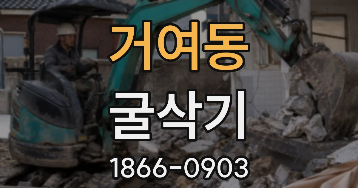 거여동 굴삭기