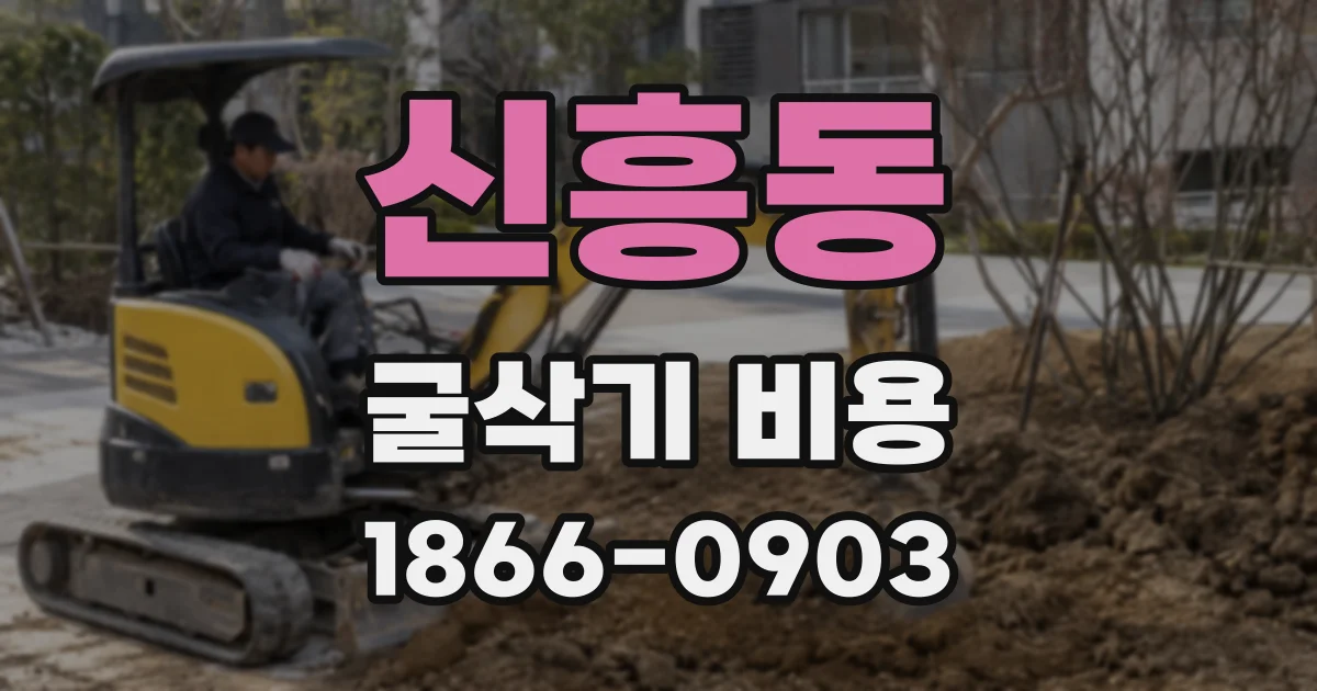 신흥동 굴삭기 비용