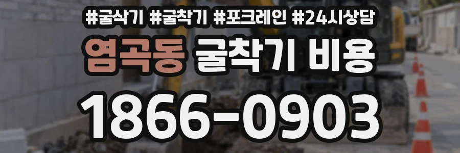 염곡동 굴착기 비용