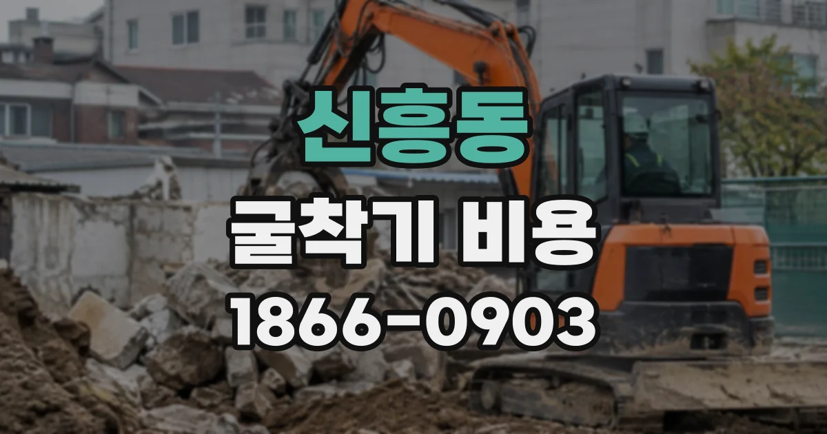 신흥동 굴착기비용