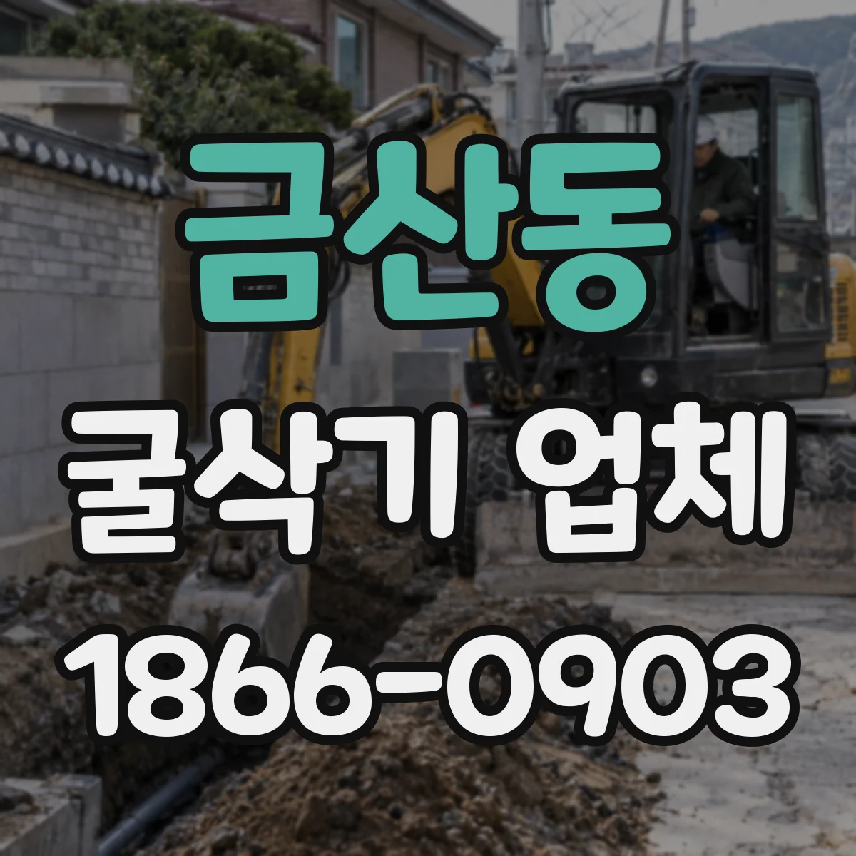 금산동 굴삭기 업체