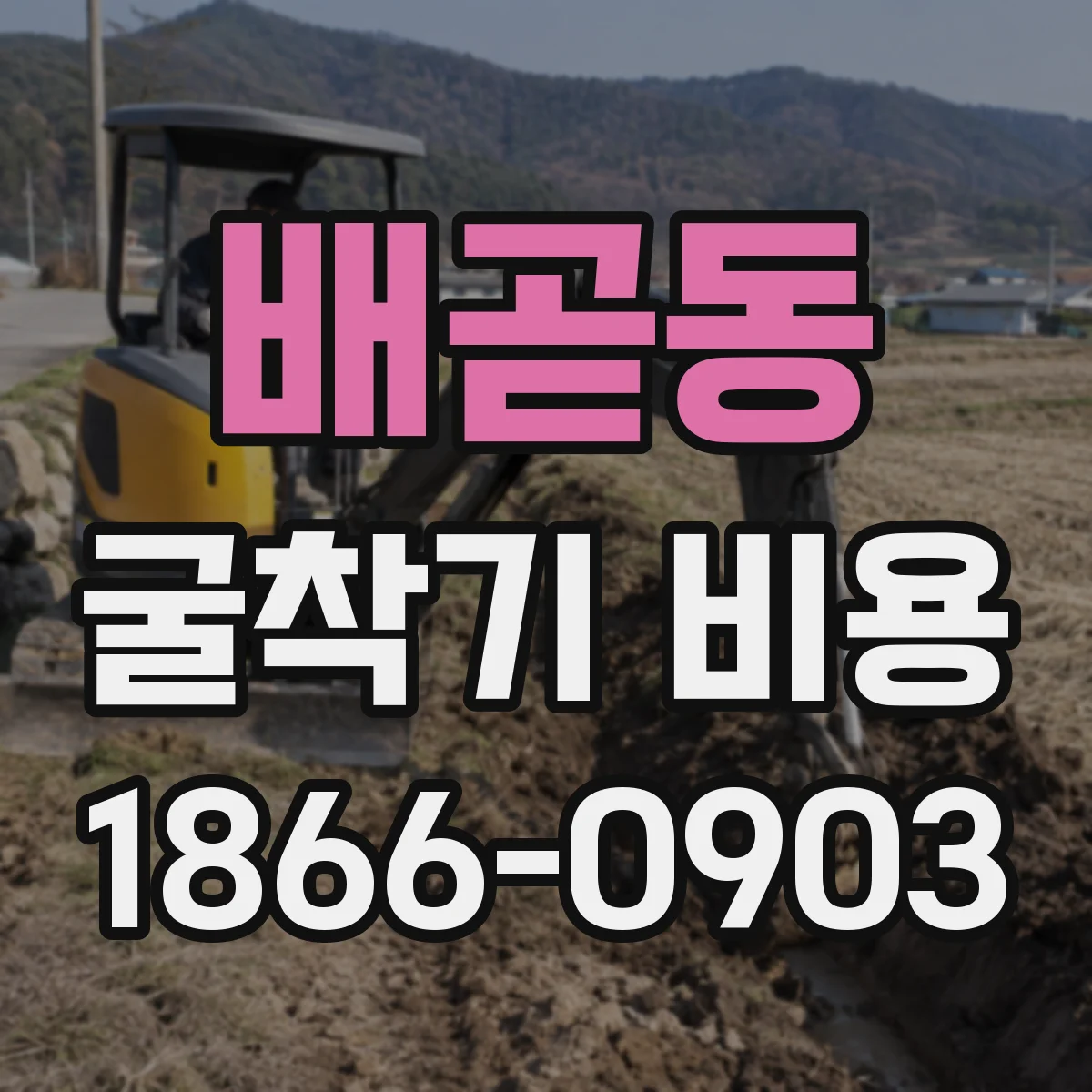 배곧동 굴착기 비용