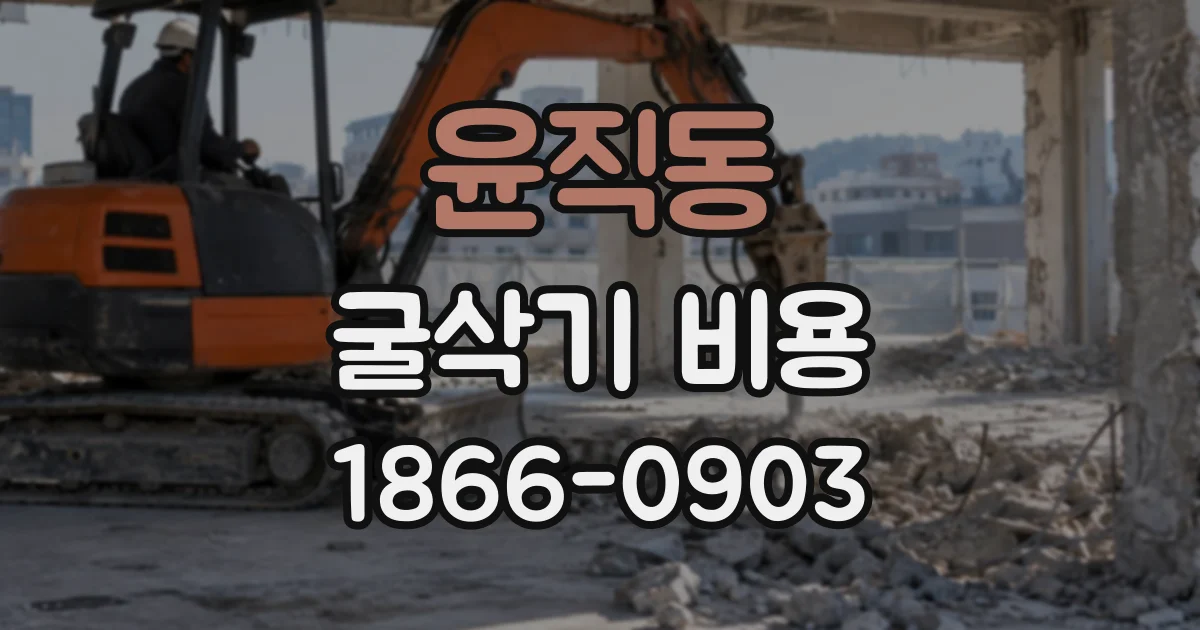 윤직동 굴삭기비용