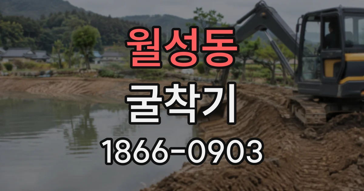 월성동 굴착기