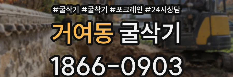 거여동 굴삭기