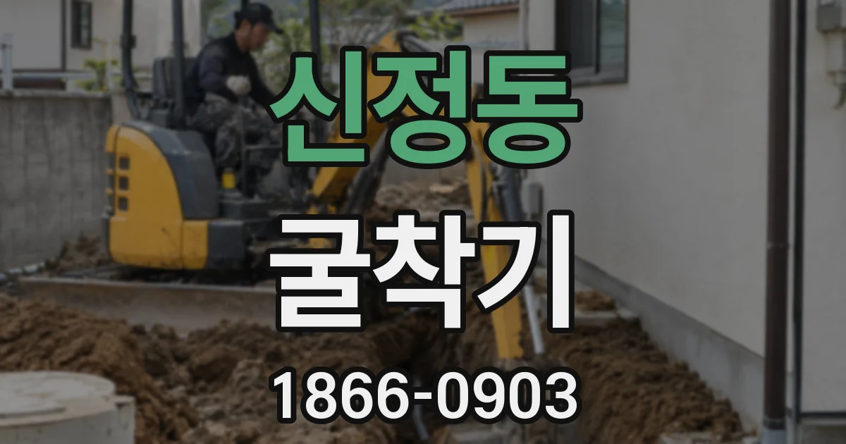 신정동 굴착기