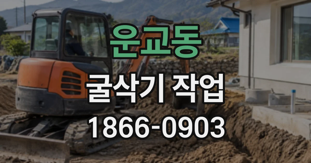 운교동 굴삭기작업