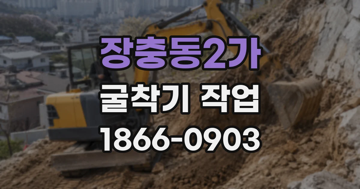 장충동2가 굴착기 작업