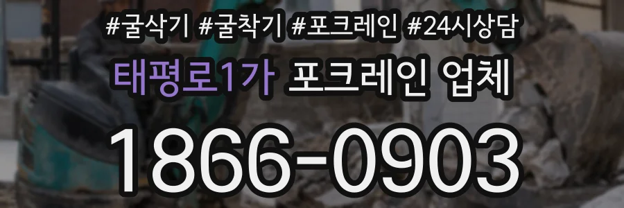 태평로1가 포크레인 업체