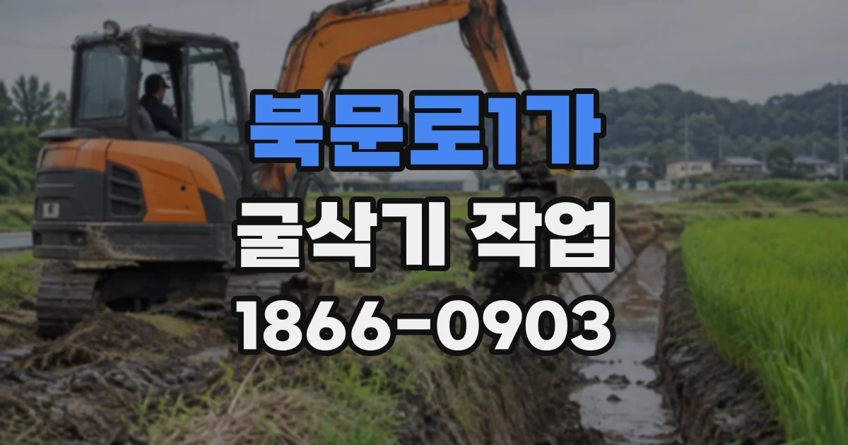 북문로1가 굴삭기작업